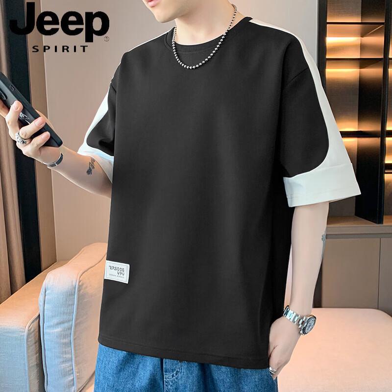 JEEP SPIRIT Men s Color-Block Short Sleeve T-Shirt 2XL