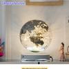 8inch Magnetic Levitating Globe 20cm Transparent Globe Lamp LED Light ABS Globe Home Office Decoration Creative Christmas Busine