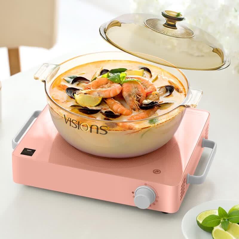 Corning VISIONS 2.1L Glass Casserole Pot