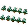 10Pcs Festival Tree Beads Hand Painted Glass Beads For Christmas Tree Decoration Bracelets Jewelry Accessories 55KF