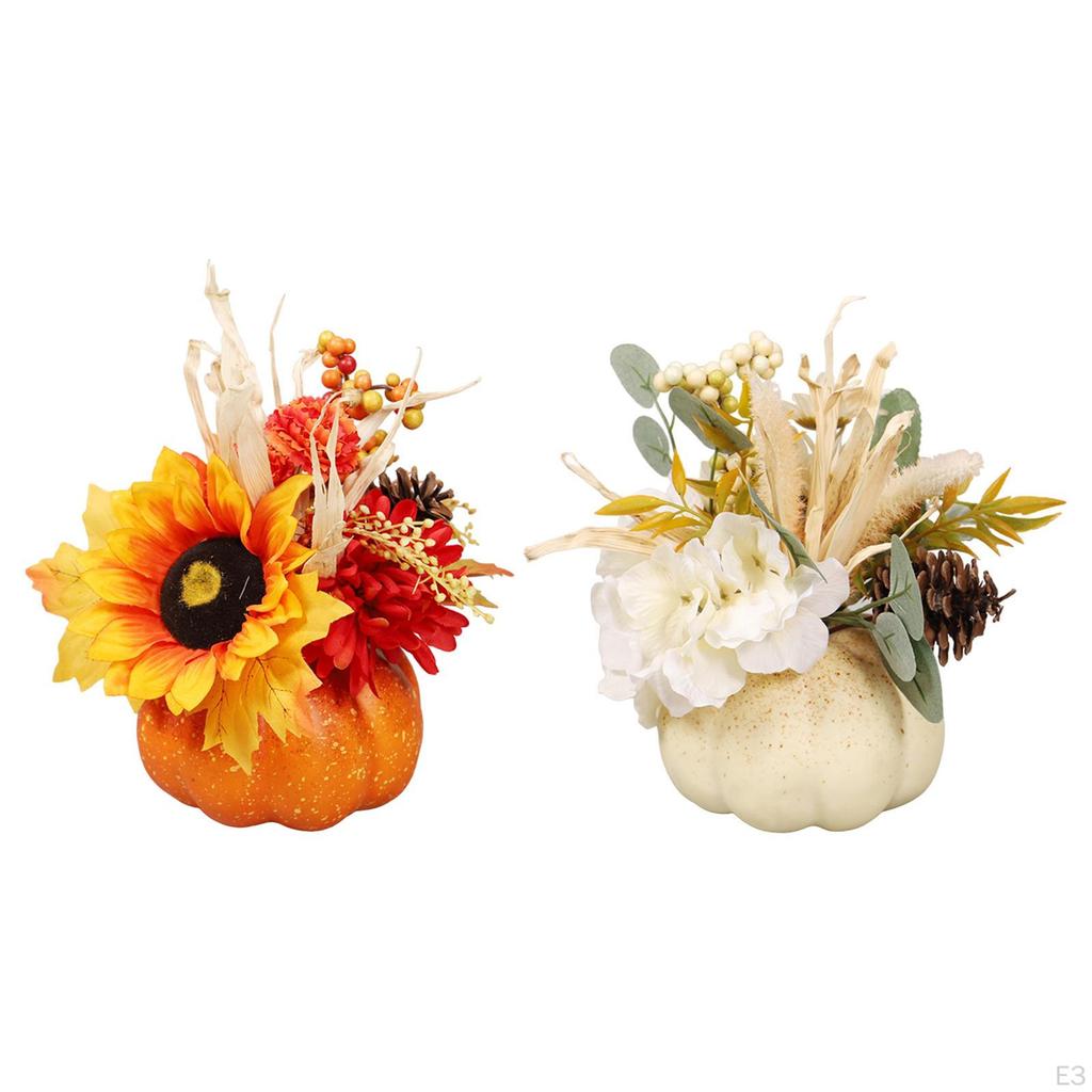 Artificial Fake Pumpkins Model Thanksgiving Decoration Foam for Home Shelf Porch