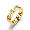 European and American Fashion Titanium Steel Zirconia "I LOVE YOU" Couple Rings
