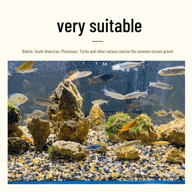 Naturalny piasek i kamienie strumieniowe do akwariów z żółwiami - Podłoże i dekoracja do akwarium