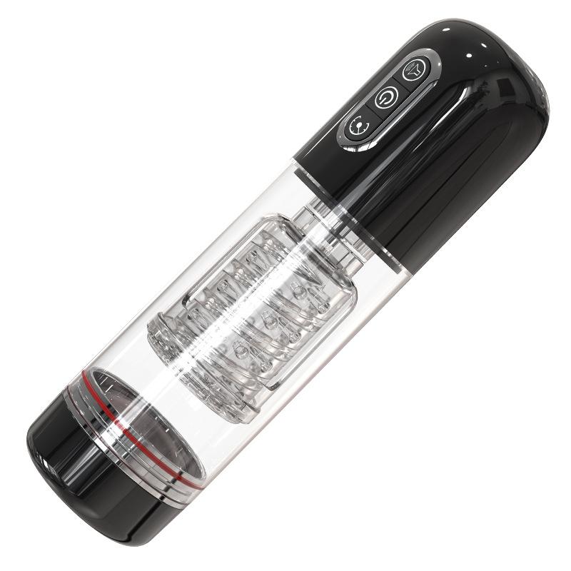 New Male Sex Toys Smart Sucking Telescopic Rotating Masturbation Cup 5D Sensual Big Particles Vagina Sucking Pocket Oral Sex Adult Products