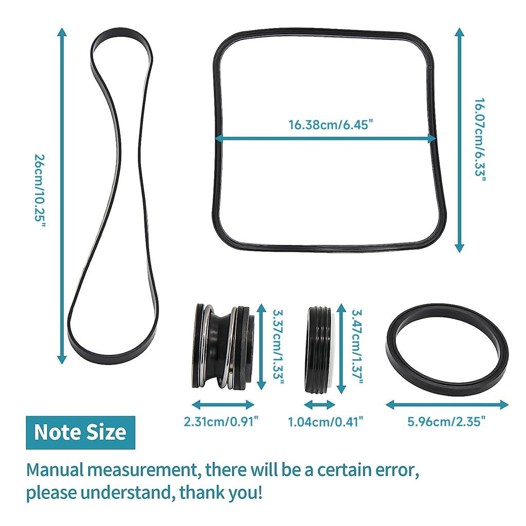 Replacement Super Pump Seal Kit for SP1600 SP2600 2600X X SPX1600TRA SP1600Z2 PS201 SPX1600R SPX1600S SPX1600T
