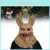 Five Nights At Freddy's Maschera Costume Animale Testa di Coniglio in PVC per Feste ed Eventi