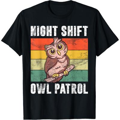 T-shirt Hibou de Garde de Nuit Hibou