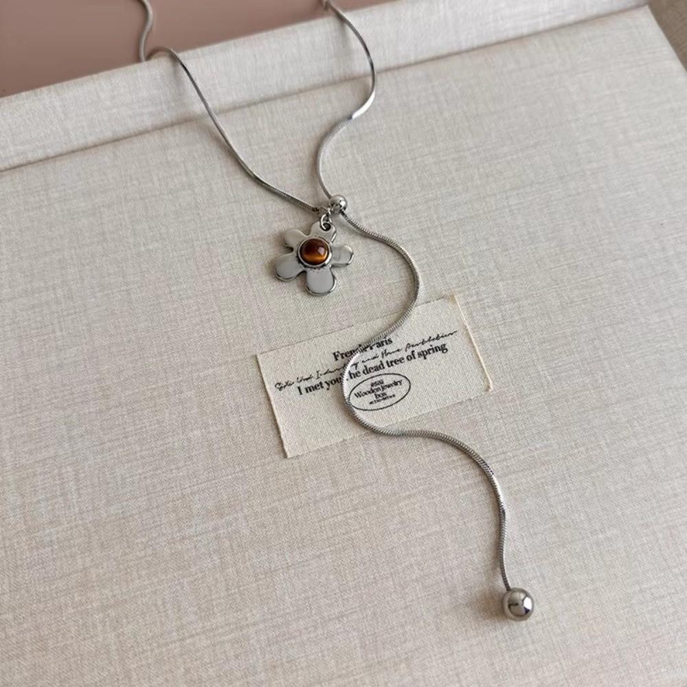 Adjustable Pendant Necklace Multi-layered Bohemian Sweater Chain Snake Chain Punk Choker  For Women