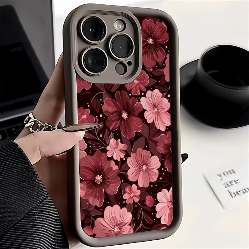 Süßes Rosa Rotes Blumenmuster Handyhülle Für Xiaomi Mi 15T 17 15 14 13 12 14T Lite Poco M7 F7 M6 X7 X6 F4 F5 C40 Pro Ultra 4G 5G