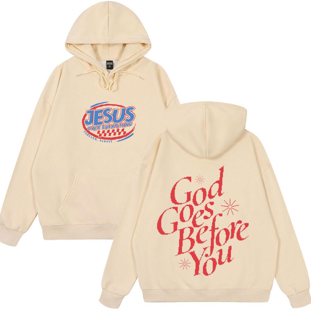 Jesus Christian Bible Verse Vintage Graphics Hoodie Unisex Fashion Clothing Pullover Autumn Winter Loose Casual Sweatshirts