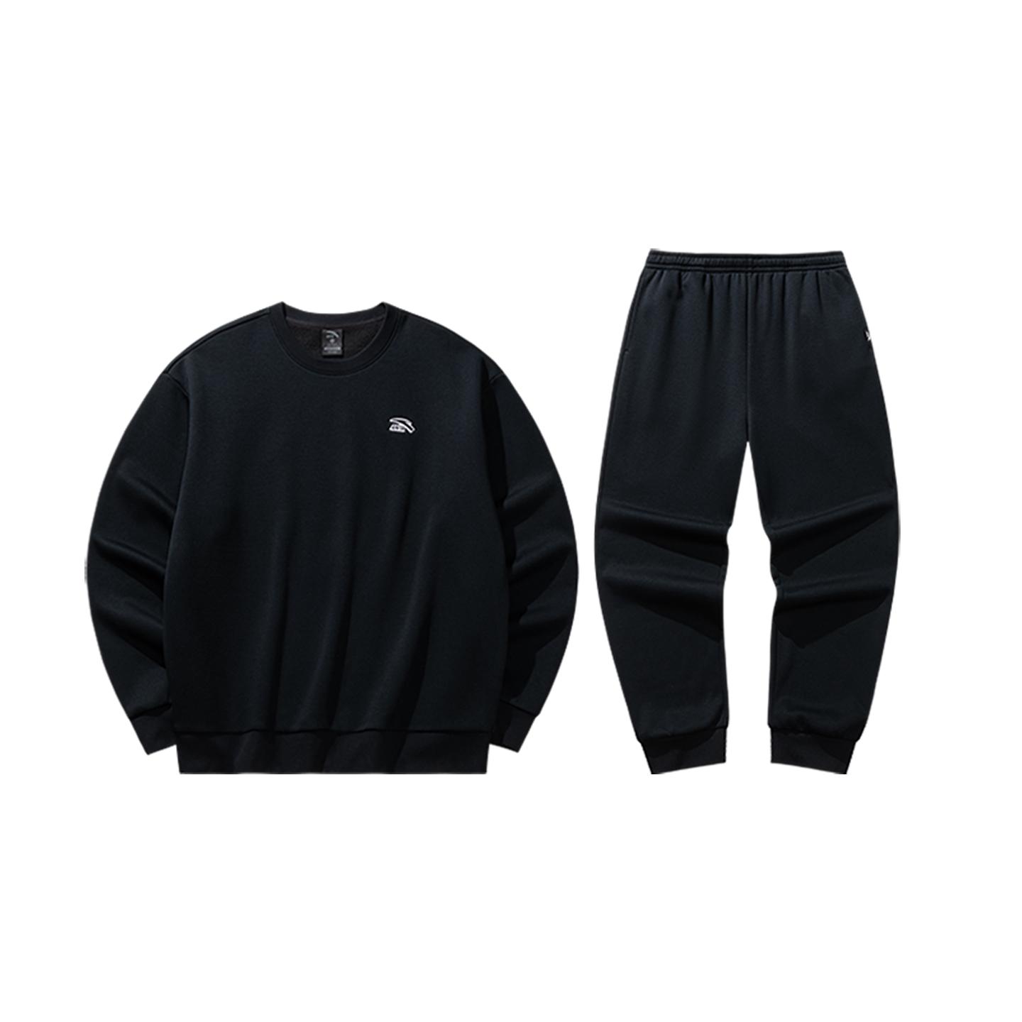 

Anta Серия Lifestyle Вязаный Зимний Повседневный Спортивный Костюм Унисекс Черный 972548202-2