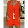 V-neck Sleeveless Vest and Shorts Summer Clothing, Women's Clothing