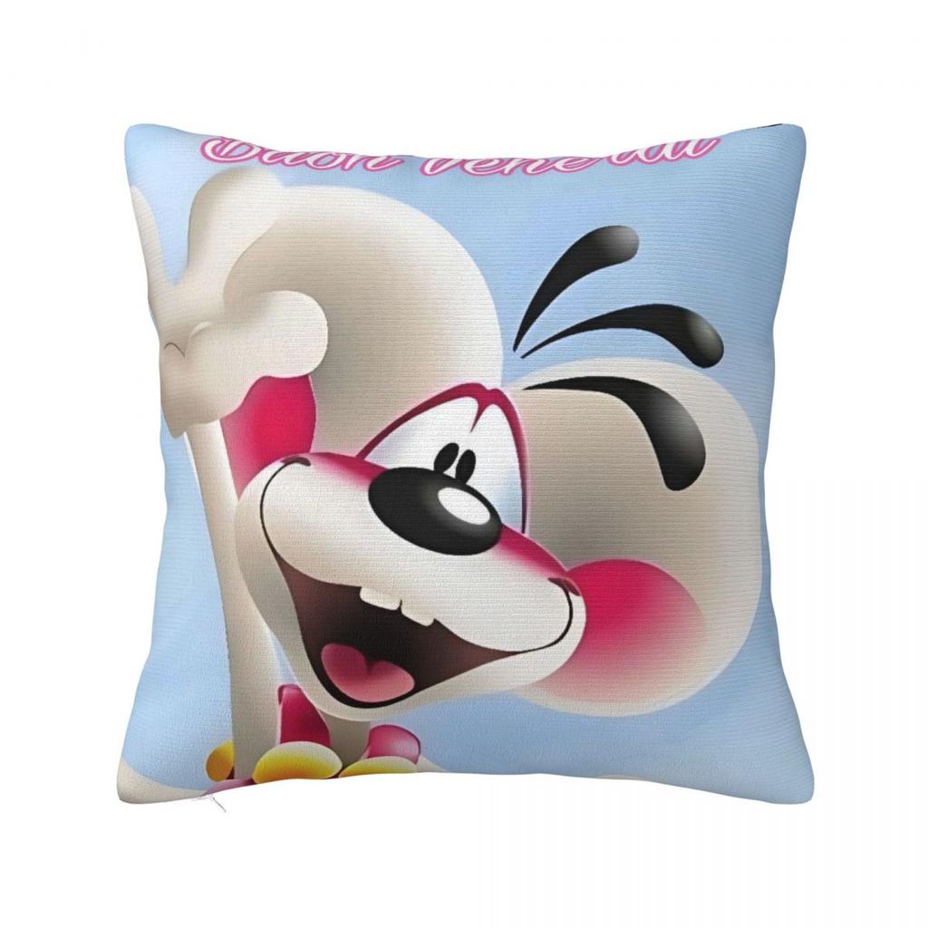 Diddl Cute Cartoon Pillow Case Cushion Cover Soft Custom DIY Pillow Cover Morden Pillowcases For Sofa Home Decorative