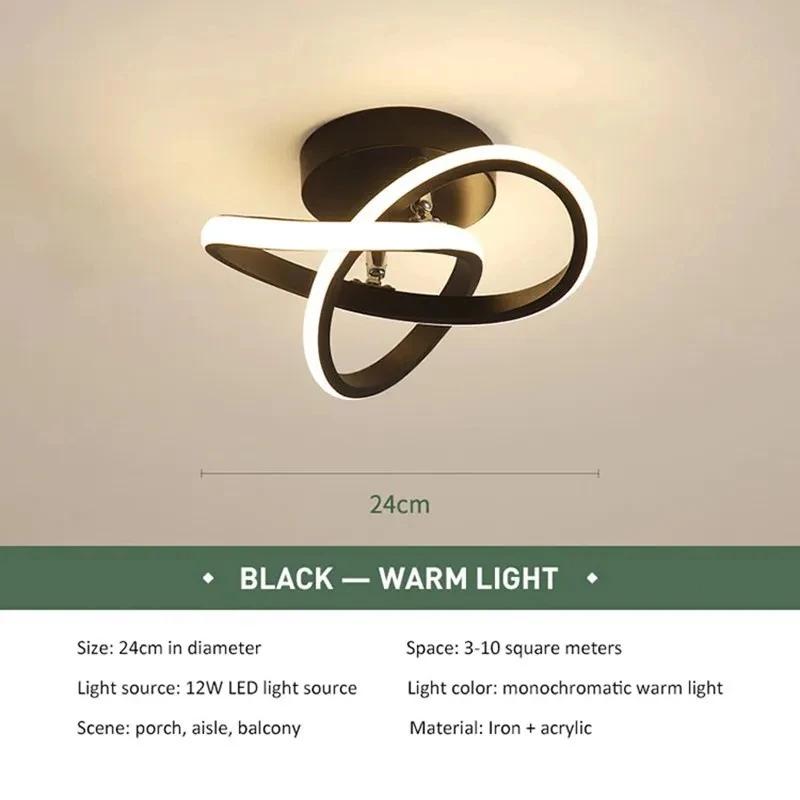 Modern LED Ceiling Light Simplicity Home Decor Fixture Ceiling Light Hallway Lamp for Living Room Aisle Minimalist Indoor Light