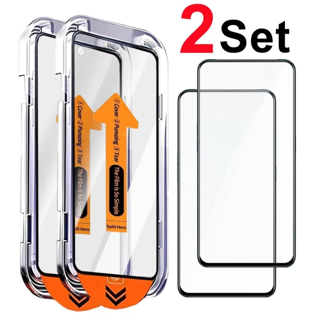 1-3 szett Könnyű felszerelés Pormentes Fedél HD Edzett Üveg Honor 400/400 Lite/400 Pro Képernyővédő Karcálló Fóliák For Honor 400