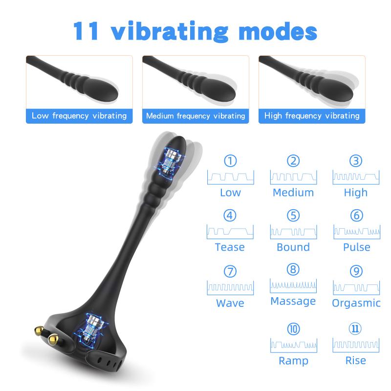 Charming Rings King II Remote Control Anal Locking Cum Rings Massage Supplies Male Vibrator Vibrating Rings Rear Anal