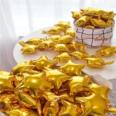 16Pcs Five Point Star Version Aluminum Film Balloon Star Balloon Birthday Decoration Wedding Decoration