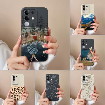Für Vivo iQOO Z9s Y29 Y29S Y39 Y19S S19 Pro V30 V40e V50 V40 Lite(IDN) Y04 T4x Hülle Leopardenmuster Weiche Silikon Anti-Sturz Hülle Für Vivo Capa