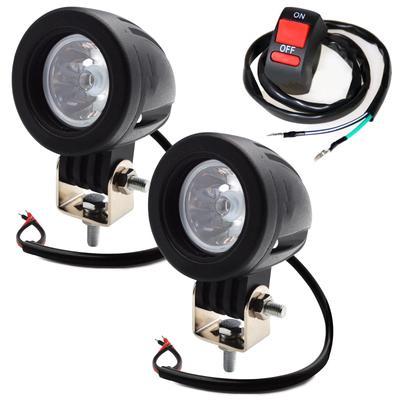 Meliore Universal LED Small Spot Light, Set of 2, , 24V, Motorcycle, 10W with