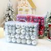 100pcs Painted Christmas Tree Decoration Pendant 3/4/6CM Hanging Ornament Christmas Ball Set  Window