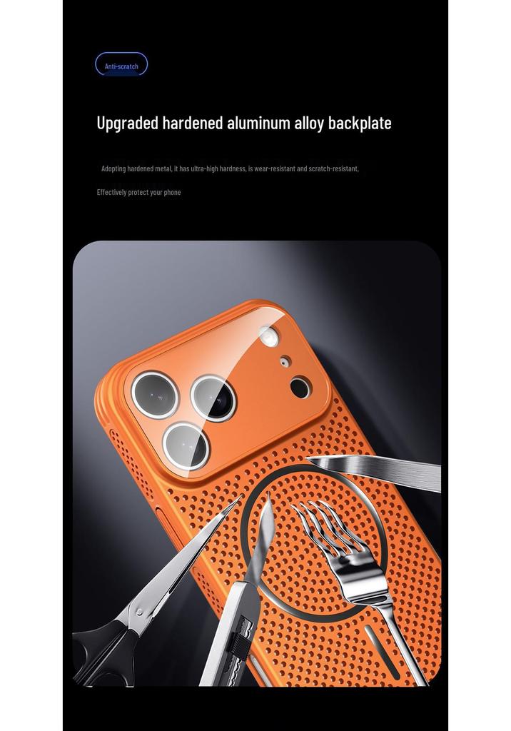 iPhone 17 Pro Case: Full Coverage Advanced MagSafe Magnetic Honeycomb Heat Dissipation Lens Protection
