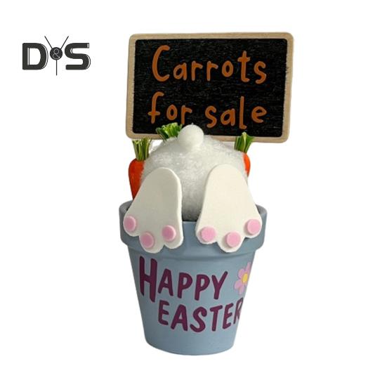 

Деревянный пасхальный кролик, горшок для цветов, украшение, мини-кролик, горшок для цветов, весенний кролик, цветочный горшок для дома, сада, внутреннего и наружного декора C