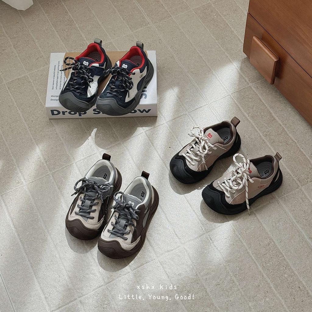 XSHX children's mountain outdoor shoes Velcro Wenzhou classmates boys and girls autumn hiking Baotou autumn non-slip retro