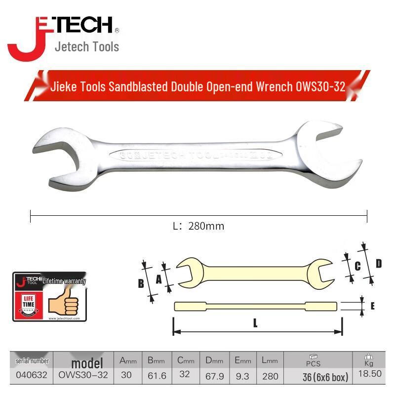 SMVP Double-Ended Open-End Wrench CN plug (adapter included)