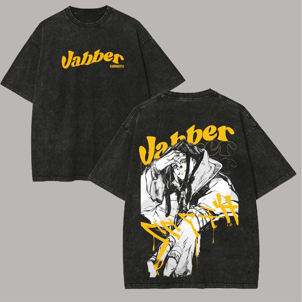 Gachiakuta Enjin Rudo Zanka Riyo Jabber Nadruk Unisex Spierana Koszulka Oversize Mężczyźni Kobiety Streetwear Harajuku Damska Męska Odzież