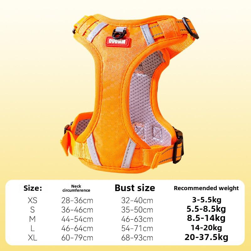 

Взрывозащищенный жилет для собак, нагрудный ремень в виде седла, поводок для собак средних и больших размеров, поводок для прогулок с собакой S