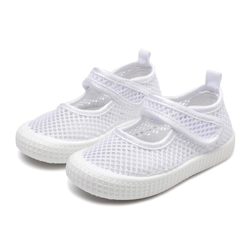 

2025 Kids Slip-On Canvas Shoes: Elastic Band White Shoes for Toddlers and Kindergarten Boys & Girls Sizes 21-25 Set in Multiples of 5