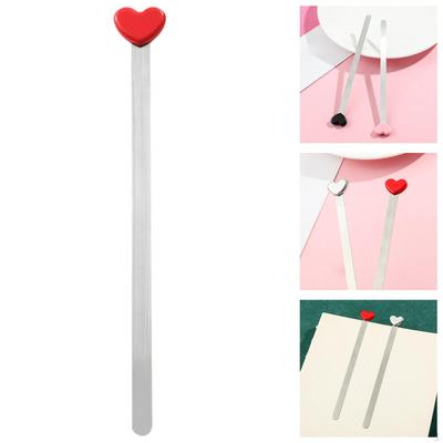 Heart Shaped Bookmark Reading Page Marker Book Separator Stainless Steel Decorative for Women