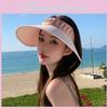 Summer Ice Silk Floppy Sun Hat With Wide Brim For Outdoor Protection And Uv Shielding