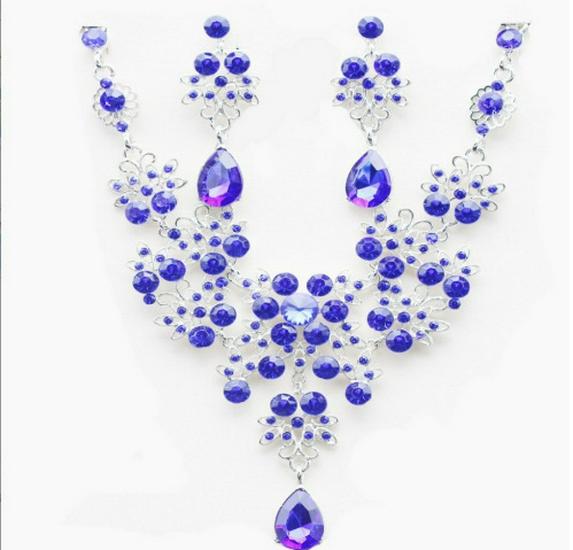 Kifu Bridal Jewelry Set: Butterfly & Teardrop Necklace Earrings for Weddings
