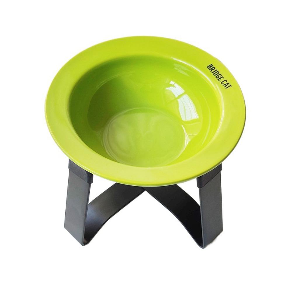 Pet Supplies Ceramic Flying Disc Pet Bowl Korean Style Multicolor UFO Cat Bowl Anti-Tip Round Cat Feeding Bowls For Cat and Dog