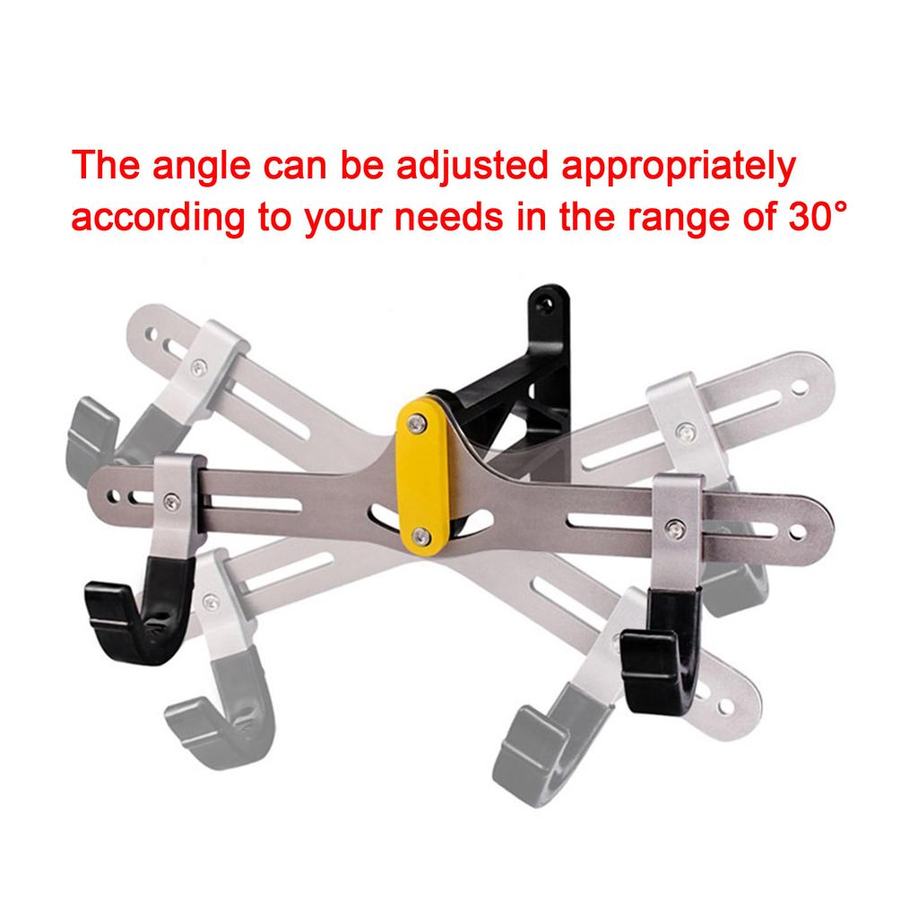 Adjustable Bike Hanger Home Bicycle Wall Mount Rack Horizontal Bike Hook Wall Storage Rack for Indoor Garage Durable