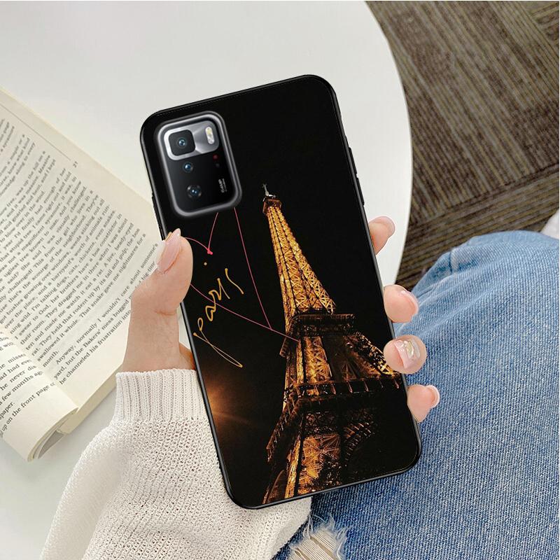 

Чехол для телефона Xiaomi Redmi Note 11 10 Pro Note 8 Pro 9Pro Note9 9S 10S 9T Redmi 10 9C 9A Love Eiffel Tower Funda Coque Case Redmi 9C