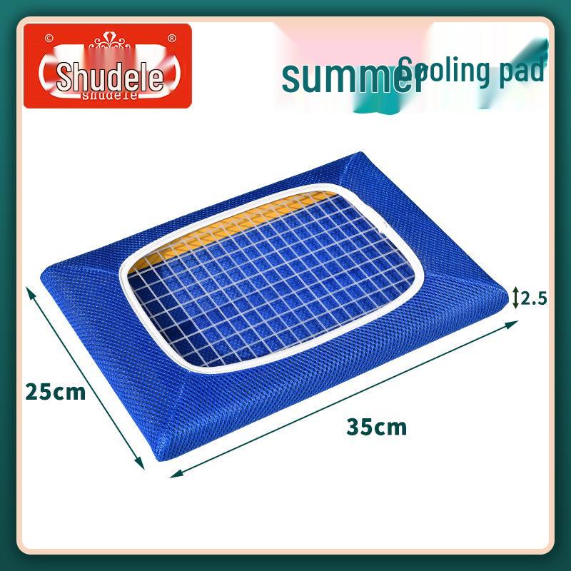 Almofada de Cadeira de Verão Respirável em Malha com Estrutura de Madeira