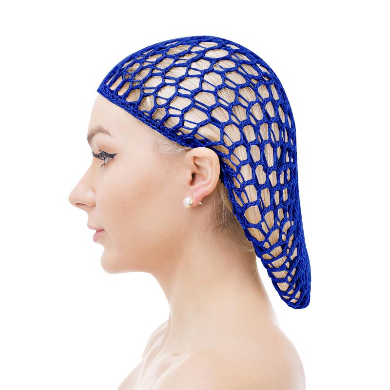 New Women's Handmade Crochet Hairnet Snood Cap Elastic Band Mesh Head Cover Hair Net Wrap Nylon Sleeping Caps Beauty Hair Net