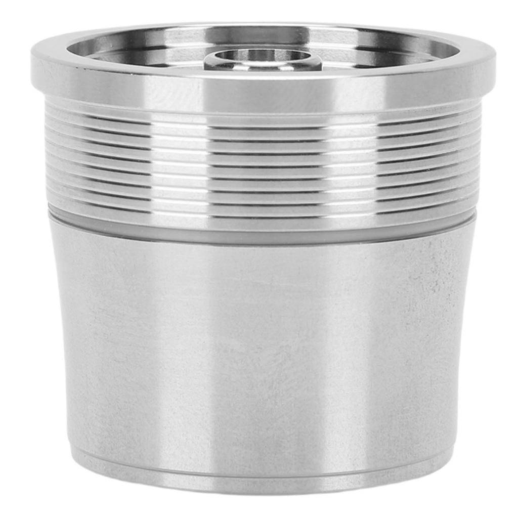 Stainless Steel Reusable Coffee Pod Kit Fit for Coffee Machine Refillable Coffee Capsule Filter with Spoon Brush