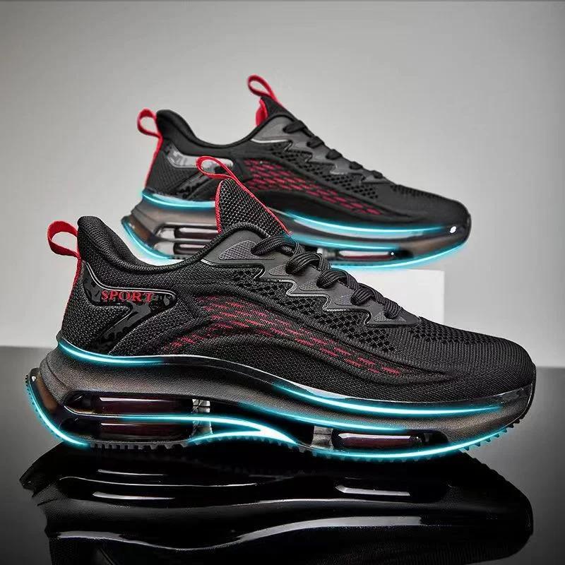 Fashion 2024 Men Sneakers New Fashion Outdoor Jogging Sports Shoes Mesh Breathable Cushioning Basket Footwear Male Big Size 45