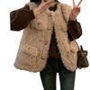 Women's 2024 Winter Fashion Lambswool Vest Coat - Thickened, Fragrant Style