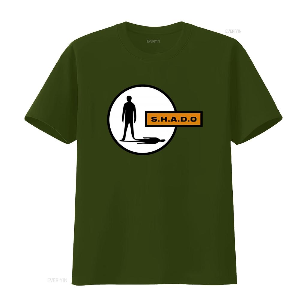 SHADO T Shirt for Men Retro UFO Sci Fi Inspired by Gerry Anderson TV Show vintage Washed graphic streetwear Casual