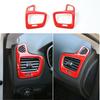 Inner Dashboard Side Air Vent Outlet Trim Cover Frame for Jeep Compass 2017+ Red