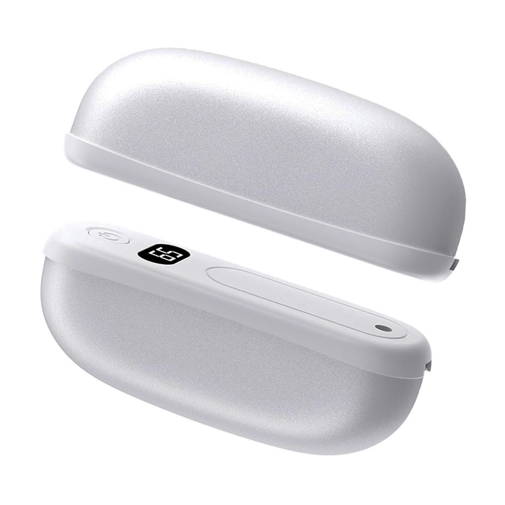 Magnetic Hand Warmers Silver Rechargeable 3600mah Digital Display Fast Heating Electric Hand Warmers with 3 Temp