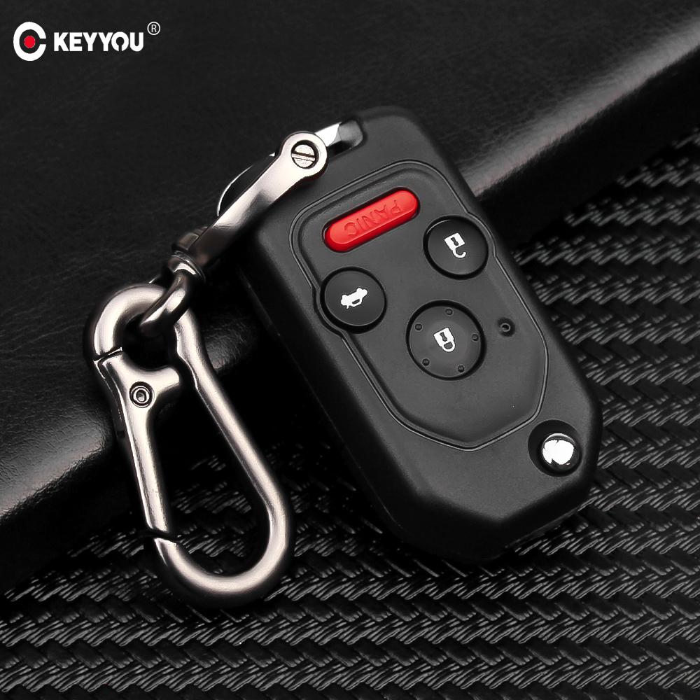 Remote 2/3/4 Button Flip Folding Car Key Shell Case For Honda Accord Civic Crv Pilot 2007 2008 2009 2010 2011 2012 2013