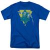 Green Arrow Distressed Arrow T Shirt Mens Licensed DC Comic Tee Royal Blue