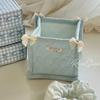 Cotton Storage Basket Square Home Decoration Cute Desktop Organizer