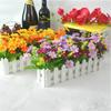 Home Living Artificial Plant Set With Wooden Fence For Wedding Decor And Photo Props