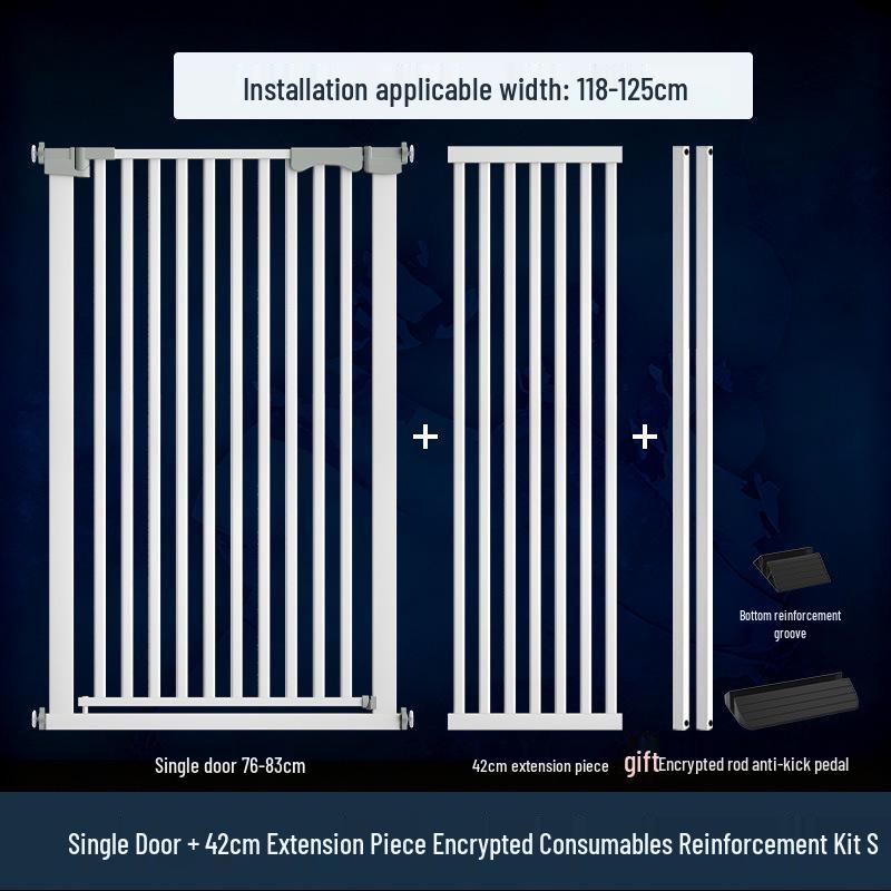 Cat Door Barrier: Auto-Close Pet Gate for Indoor, Balcony, or Stairway - No Drilling Needed